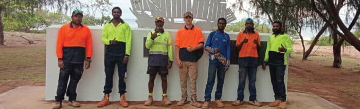 Our latest Skilling Queenslanders for Work project in Mapoon has kicked off with a keen group participants working on important community projects.