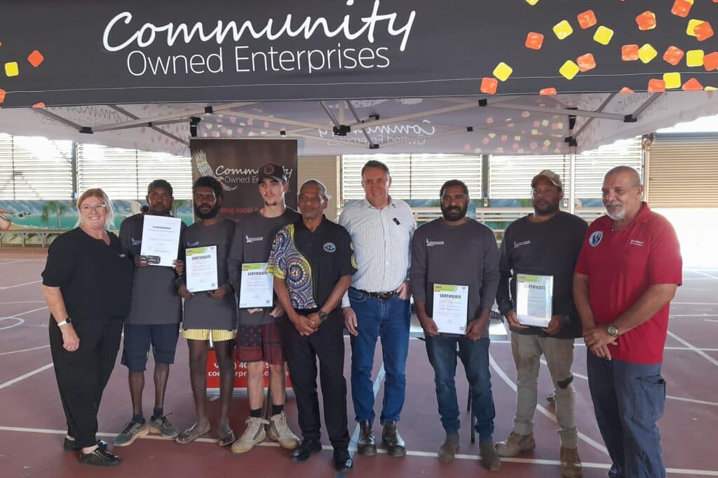 The Mapoon group graduating the SQW project there